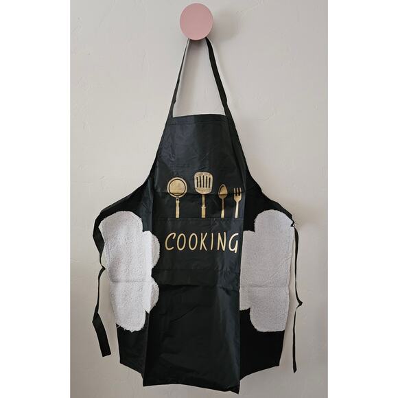 Black Cooking Apron - Picture 1 of 2